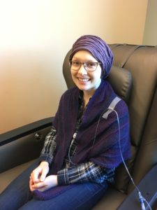 Angela during chemo